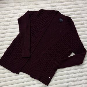 American Eagle Outfitters Burgundy Cardigan